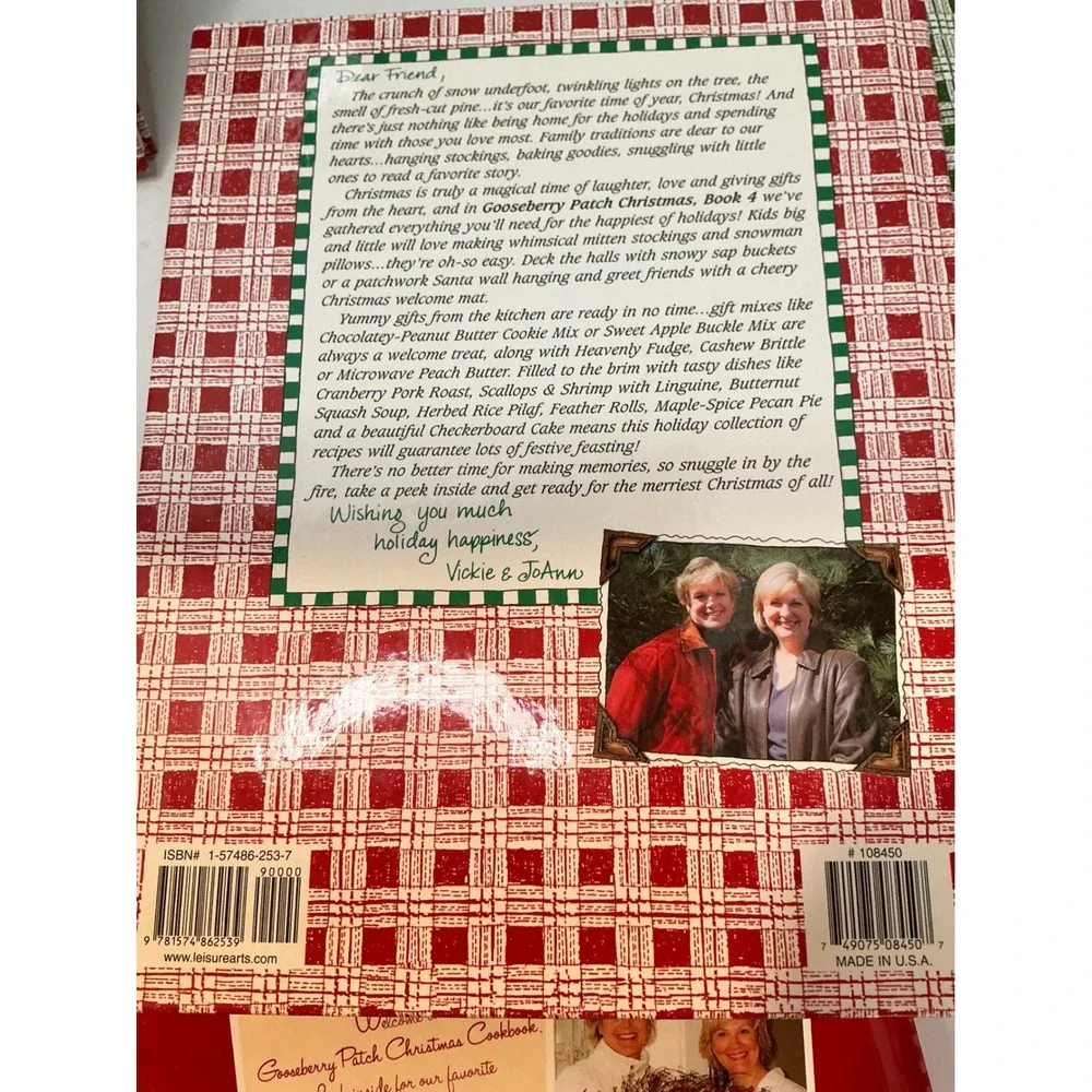 Gooseberry Patch Vintage Y2K Christmas Cookbook Lot Holiday Recipes Crafts Lot 6